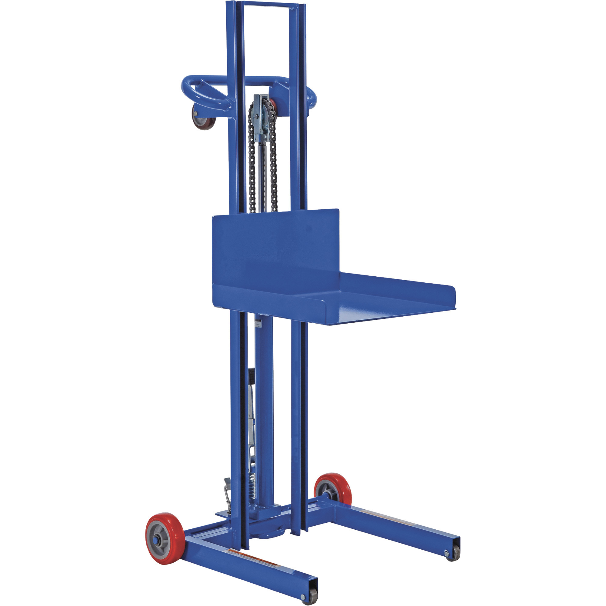 Vestil Low-Profile Lite Load Lift - 500-Lb. Capacity, Hydraulic Foot Pump, Steel, Model# LLPH-500-FW
